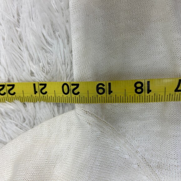 Soft Surroundings Womens Sweater Sz S Cream Open Cropped Cardigan Dolman Sleeve - Picture 4 of 5